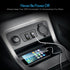 MICTUNING Universal Rocker Style Dual USB Car Charger Compatible with iPhone 6 6S Plus Mobile Device, Blue LED Digital Display Voltmeter Monitor B...