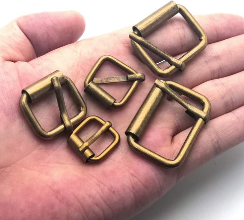 Assorted Multi-Purpose Metal Roller Buckles Belts Hardware Pin Buckle for Bags Leather Belt...