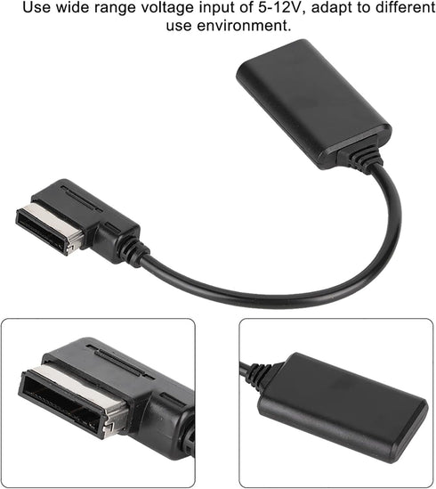 Bluetooth 5.0 AUX Music Interface Adapter, Audio Cable for AMI MMI MDI, Fits for Q5/A5/A7/R7/S5/Q7/A6L /A8L /A4L...