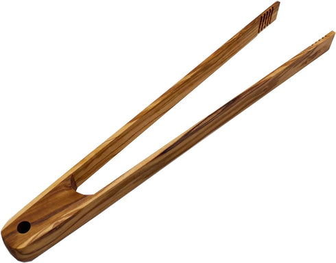 Wooden Toast Tongs Wooden Toaster Kitchen Tongs Fruit Clip for Toast Fruits Bread Pickles(Olive wood) 12 IN*0.78IN...