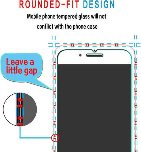 Slanku [3 Pack Screen Protector for iPhone SE 2022/2020 Tempered Glass Film, Bubble Free, Anti Scratch, Case Friendly, Easy to install......