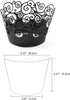 Cupcake Wrappers, KPOSIYA 100 Pack Cupcake Wraps Filigree Artistic Bake Cake Paper Cup Little Vine Laser Cut Liner Baking Cups Muffin Case Trays f...