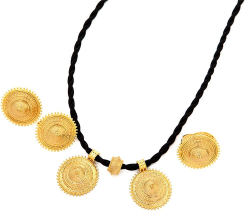 24K Gold Plated Eritrea Africa Wedding Engagement Ethiopia Sets Habesha...
