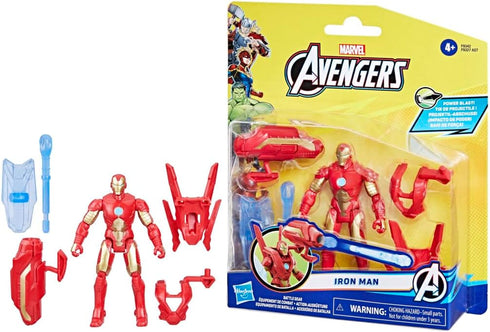 Marvel Epic Hero Series Battle Gear Iron Man Action Figure, 4-Inch, Avengers Super Hero Toys for Kids Ages 4 and Up...