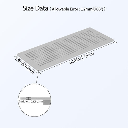 LeMotech 2pc Junction Box Mounting Plate ABS Plastic Internal Panel w/Screws for Installation on Electrical Box with Latches 6.81"x2.91"...