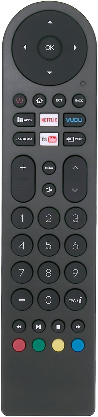 Replace Remote Control fit for RCA Smart LED LCD TV WX15244 WX15284 WX15163 SLD32A30RQ SLD32A45RQ SLD40A45RQ SLD40HG45RQ SLD50A45RQ with 5 APP Sho...