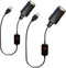 USB A to 12V Adapter, 2-Pack QC3.0 USB A to 12V Cigarette Lighter Adapter Quick Charger Male to 12V Cigarette Lighter Socket Female Cable for Dash...