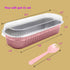 12Pack Mini Loaf Pans with Lids and Spoons, 6.8oz Disposable Rectangle Aluminum Foil Oven Cake Container, Baking Bread Muffin Dessert Tins for Fam...