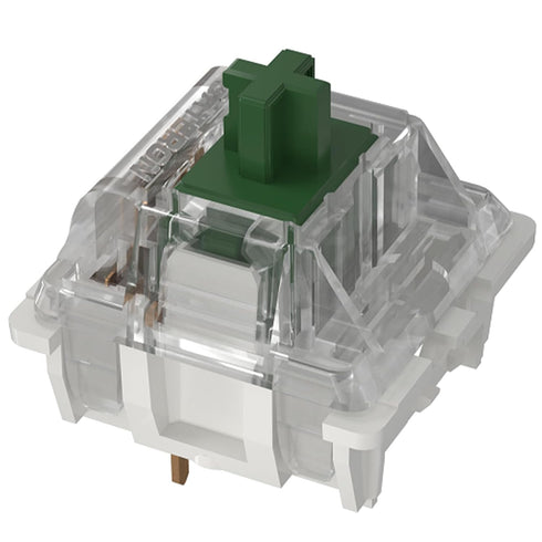 GATERON KS-9 Green Clicky Keyboard Switches, RGB LED 3 Pin Key Switches Compatible for MX Mechanical Keyboard (35PCS)...