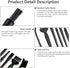 Keyboard Brush,6 in 1 Multi-Purpose Portable Plastic Handle Nylon Anti Static Brush Kit Fit for MacBook Laptop,Phone,Computer Keyboard,Machine,Car...
