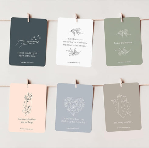 ThreeKin Affirmation Cards for Women - 35 Inspirational Cards with Positive Affirmations for Self Care, Stress Relief and Daily Meditation - Spiri...