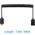 Duttek Mini HDMI to HDMI Cable, HDMI to Mini HDMI Coiled Cable, Mini HDMI Male to HDMI Female Adapter Cable Support 1080P Full HD, 3D, for Camera,...