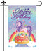 Happy Birthday Garden Flag, 18x12in Pony Birthday Banner Decorations Double-Sided Happy Birthday Yard Lawn Flag Banner for Outdoor Decoration...