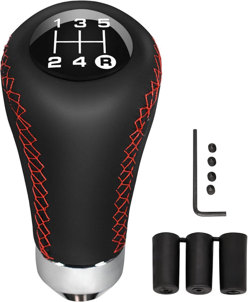 Universal Shift Knob 5 Speed Manual Gearbox Shift Knobs Fit for Most Car Transport Vehicles?Red Line?...
