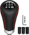 Universal Shift Knob 5 Speed Manual Gearbox Shift Knobs Fit for Most Car Transport Vehicles?Red Line?...