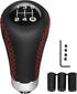 Universal Shift Knob 5 Speed Manual Gearbox Shift Knobs Fit for Most Car Transport Vehicles?Red Line?...