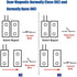 MC-38 Surface Mount Wired NC Door Sensor Alarm Magnetic Reed Switch Brown 10 Pair...