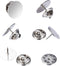 Canomo 50 Pairs Butterfly Pin Backs with 15mm Tie Tacks Blank Pins for for Lapel Pins, Service Bars and Jewelry(Silver)...