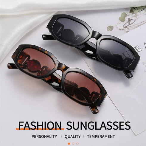 Dollger Rectangle Sunglasses for Women Trendy Irregular Luxury Design Small Sunglasses UV Protection...