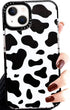 Abbery Designed for iPhone 13 Mini Case Cow Print, Clear with Design Cow Pattern Cute Durable Silicone TPU Sturdy Shockproof Protective Woman Girl...