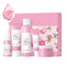 Korean Skin Care Set - Sakura Skin Care Sets & Kits - Women Gift Sets with Cleanser-Toner-Serum-Face Cream-Eye Cream - Skin Care Routine Kit for W...