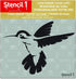 Stencil1 Hummingbird Stencil Reusable Friendly DIY Stencil for Painting, Baking, Crafts, Wall, Furniture Paint - Decor on Walls Fabric & Furniture...