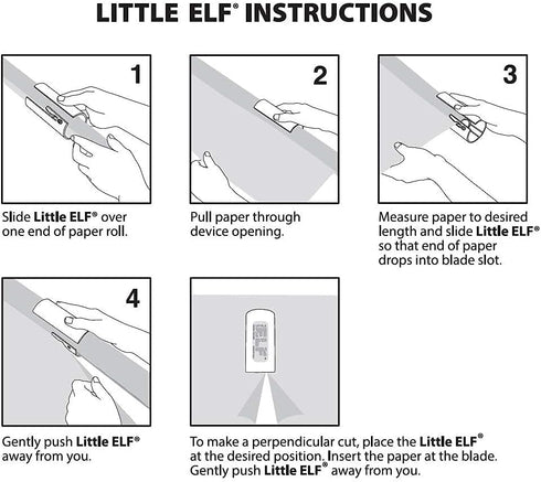 The Original Little ELF Gift Wrap Cutter (2-Pack) | As seen on Shark Tank | Holiday Wrapping Paper Cutter...