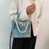 Fashion luxury tote bag cotton linen one shoulder large capacity jacquard embroidery retro Oil Painting handbag...