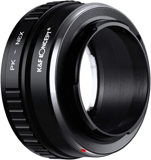 K&F Concept PK K Mount Lens to Sony NEX E-Mount Lens Adapter, Compatible with Sony NEX-3 NEX-3C NEX-3N NEX-5 NEX-5C NEX-5N NEX-5R NEX-5T NEX-6 NEX...