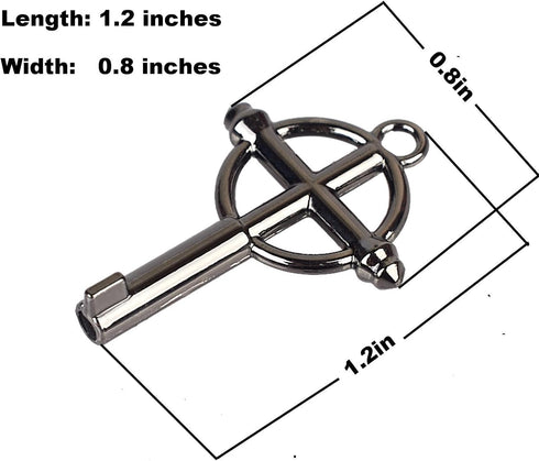Escape Bracelet with Cross Universal Round Handcuff Key & Tungsten Bead - Car Window Breaker Wrist Strap Emergency Rescue Tool, Shatter Tempered S...