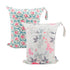 ALVABABY 2pcs Cloth Diaper Wet Dry Bags Waterproof Reusable with Two Zippered Pockets Travel Beach Pool Daycare Soiled Baby Items Yoga Gym Bag for...