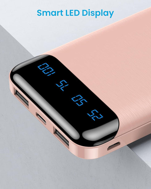 Portable Charger, 10,000 mAh Power Bank, USB C in&Out Fast Charging Battery Pack Compatible with iPhone 15/15 Plus/15 Pro/15 Pro Max, iPhone 14/13...