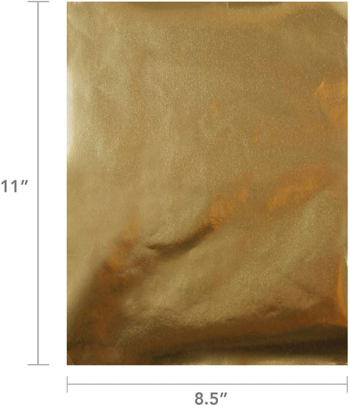 Hygloss Metallic Paper - 8.5" X 11", 8 Gold & 8 Silver - 16 Sheets...