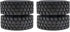 1.0 Crawler Tires for SCX24 Gladiator Bronco C10 JLU Deadbolt B17 Axial 1/24 1/18 Tracked car 4PCS...