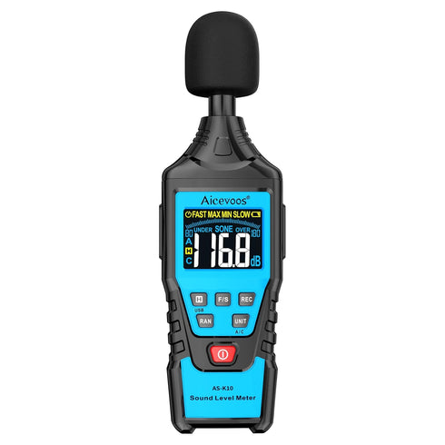 decibel meter spl meter Sound Level Meter dB Meter Sound and Noise Meters Measuring 30 dB to 130 dB...