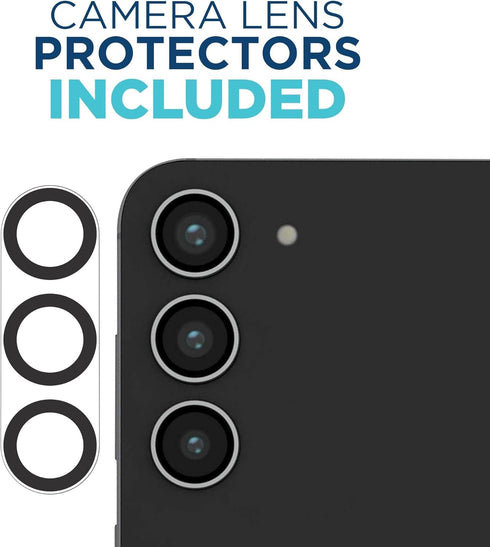 Tech Armor Samsung Galaxy S24 Plus Screen Protector - 2 Pack, Ballistic Tempered Glass, Case-Friendly Design + Installation Tray with Bonus Lens P...