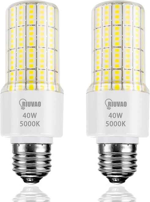 Led Light Bulbs 300W Equivalent Super Bright 5000Lm 5000K Cool Daylight White Led Bulb E26/E27 Medium Base 40w Waterproof Led Corn Light Bulb for ...