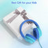 Kids Headphones, Wired Headphones for Kids with Microphone, 85/94dB Volume Limiter Headphones for Girls Boys with Sharing Jack, Foldable Headphone...