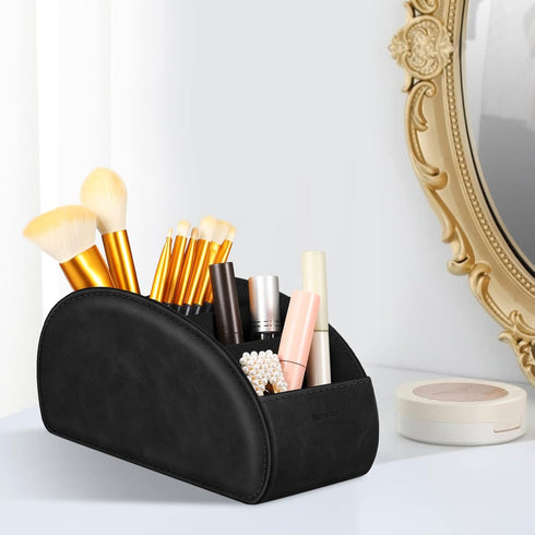 Large Remote Control Holder with 5 Compartments, KENOBEE Anti-slip Desktop Caddy Storage Organizer for Phone, Remote Controllers, Office Supplies,...