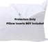 Feather Proof Pillow Protectors with Zipper Standard Size 2 Pack - 100% Waterproof - Down Proof - Terry Surface...
