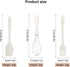 Silicone Spatula Set Food Grade with Pastry Brush and Whisk, Nonstick Cookware High Heat Resistant Seamless Design Kitchen Spatulas for Cooking, B...