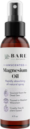 Bare Botanics 4oz Topical Magnesium Spray | Pure Magnesium Oil Spray for Soothing Sore Muscles | Magnesium Chloride Spray for Sleeping & Magnesium...