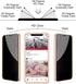 Privacy Magnetic Case for iPhone 12/12 Pro, Anti peep Magnetic Adsorption Cover, Front & Back Tempered Glass 360 Full Screen Covered, Privacy Scre...