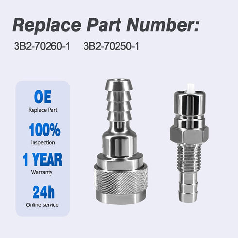 CULMKARI 5/16" Fuel Connector Fits for Tohatsu Nissan Outboard 2/4-stroke Engine 5-90HP Replaces 3B2-70260-1 3B2-70250-1...