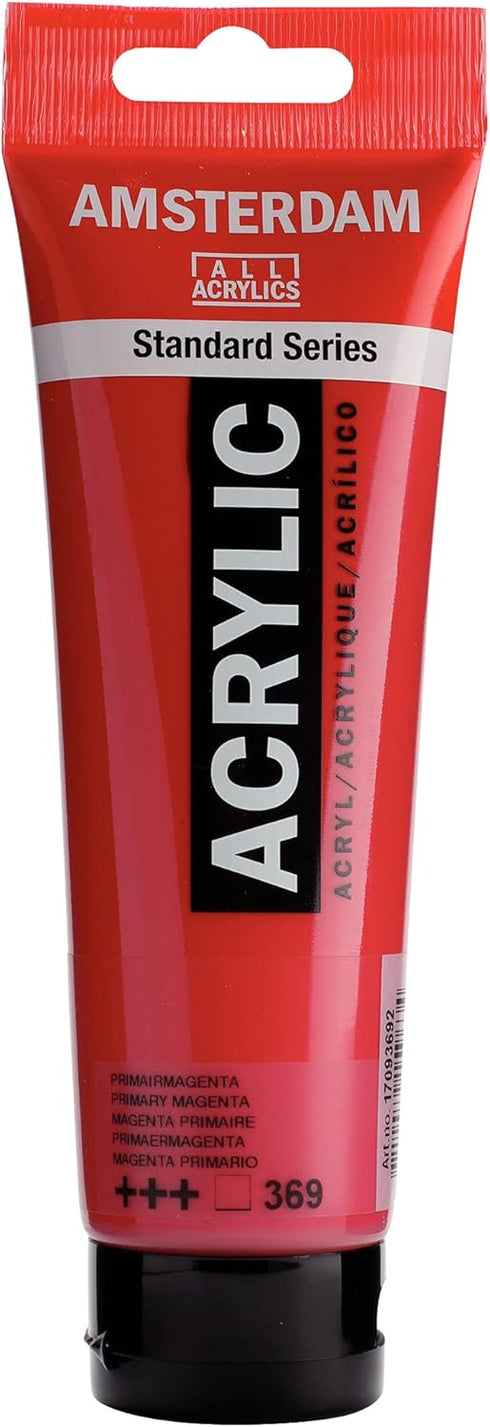 Amsterdam Standard Series Acrylic Tube 120ml Primary Magenta 369 (17093692)...