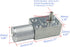 CHANCS 370WG 12V DC 18RPM Engine Mini Turbine Worm Reducer Electric Motor...