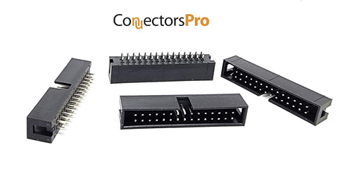 25-Pack 30P DC3 2.54mm 0.1" Pitch 30 Pins Male Box Headers 2x15 Dual Rows 30P Male Straight Pin PCB DIP, Double-Row 2x15 30-P 2.54 mm DC3 IDC Conn...