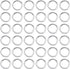 1 Box 1000Pcs Round Jump Rings Silver Split Jump Rings Bulk Stainless Steel Hypoallergenic Small Single Loop Ring Connector for Jewelry Making Sup...