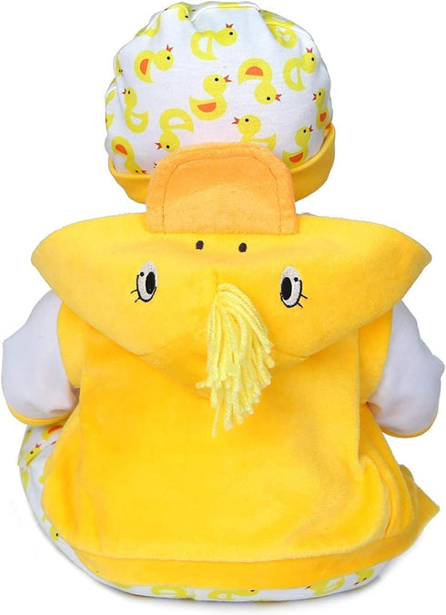 MAIHAO Reborn Baby Doll Clothes for 17-22 Inch Newborn Baby Doll Boy, 17-22 inch Yellow Duck 5pcs Set Baby Doll Clothes Outfit Accessories fit 17-...