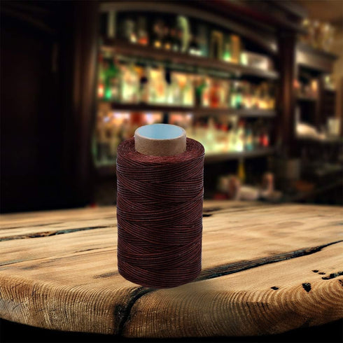 284 Yards Waxed Thread, 210D Heavy Duty for Leather Sewing, Upholstery, 0.8mm Flat Waxed for Bookbinding, Shoe Repairing, Leather Projects...
